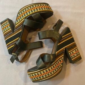 Fortress of Inca Boho Platform Strappy Sandals